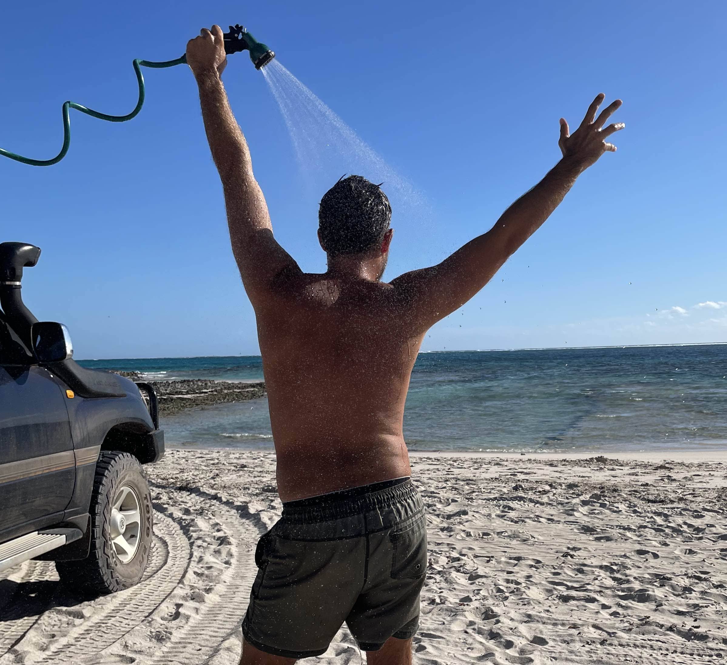 Car Shower Beach